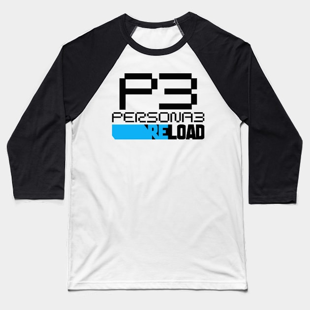 Persona 3 Reload Baseball T-Shirt by LOVE ME PODCAST